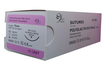 Polyglactine 910 (PGLA ) suture