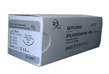 Polydioxanone (PDO or PDS) suture