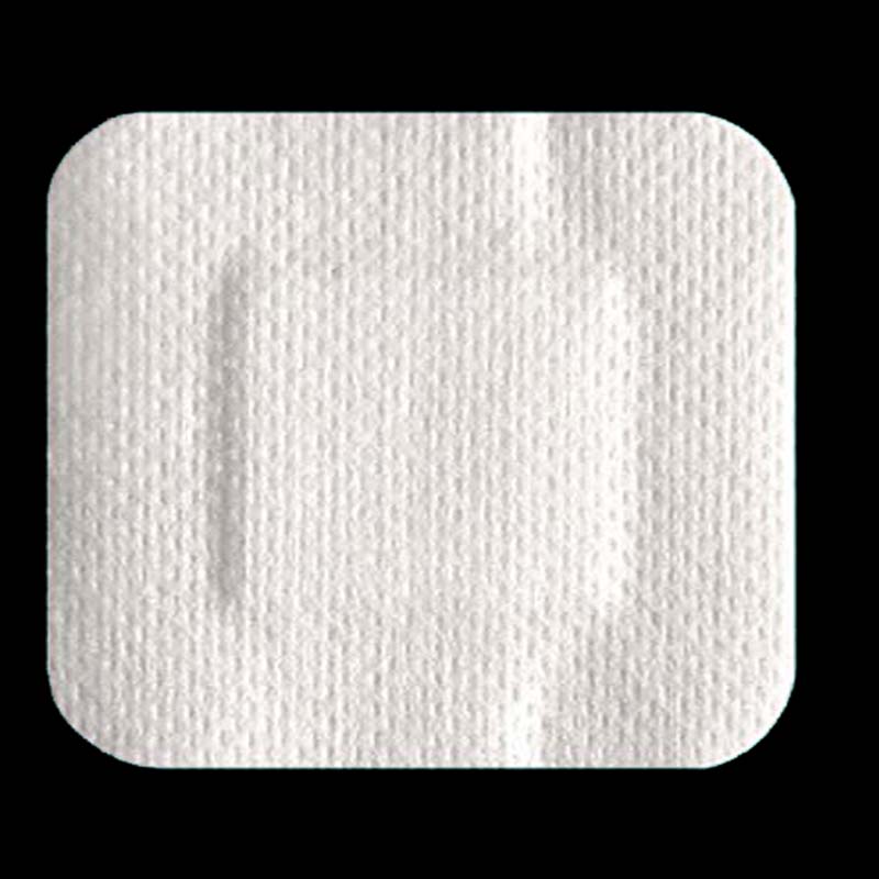 Adhesive non-woven wound dressing