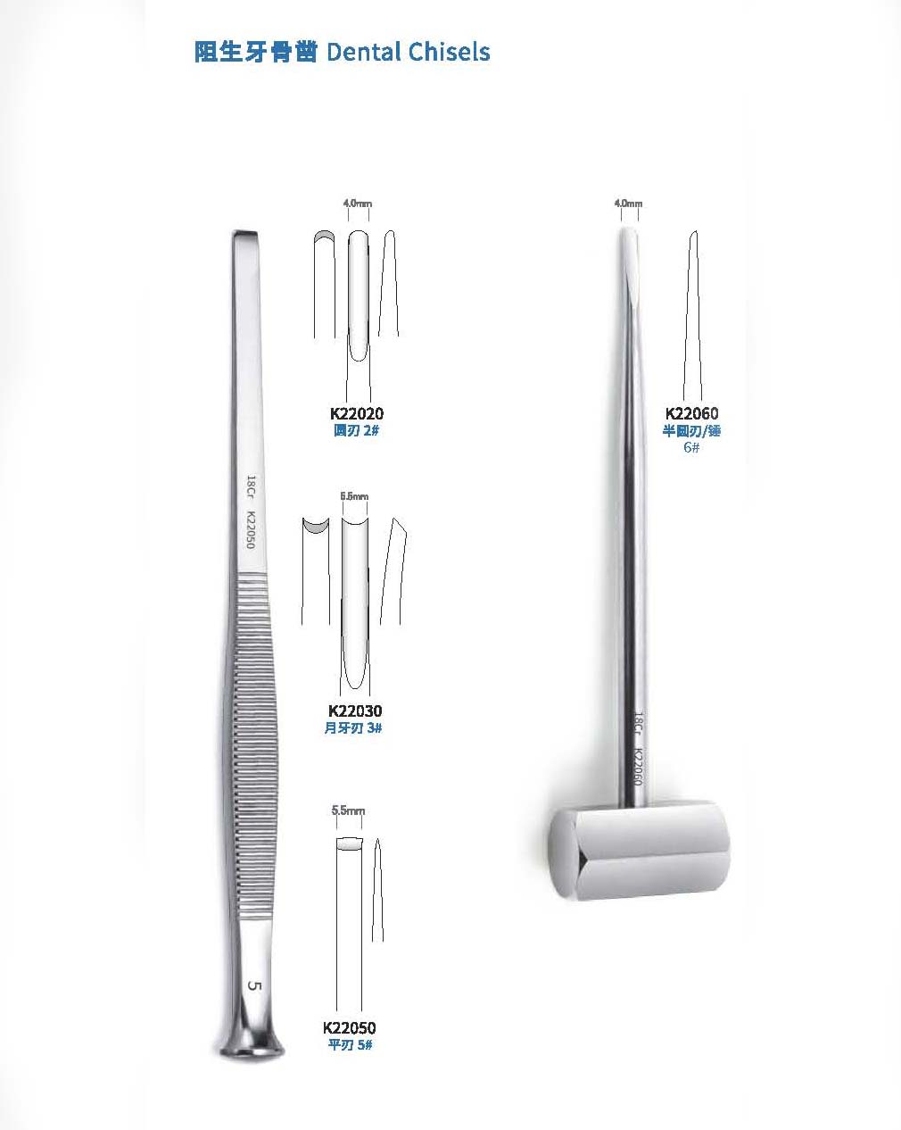 Dental chisels