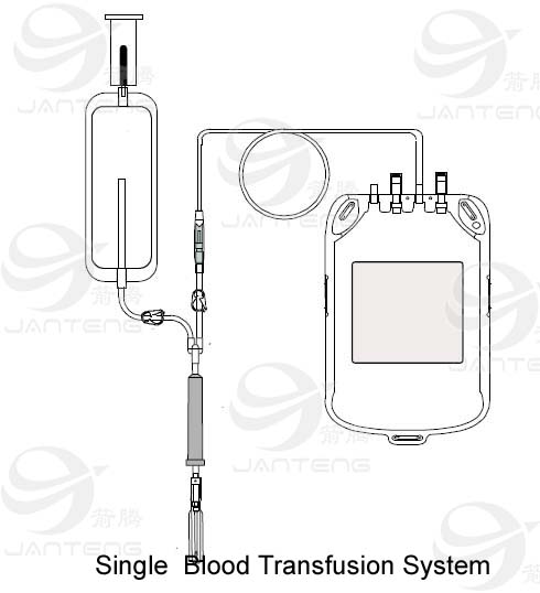 single blood transfusion bag